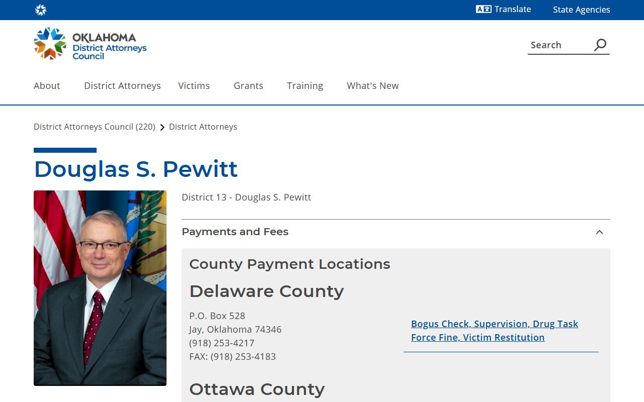 Delaware County court records after arrest District Attorney District 13 contact